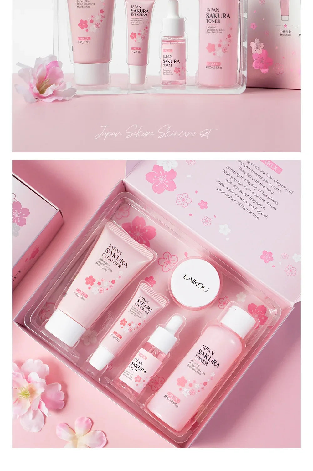 Eterna Bloom Ritual - 5-Piece Sakura Skincare Colletion
