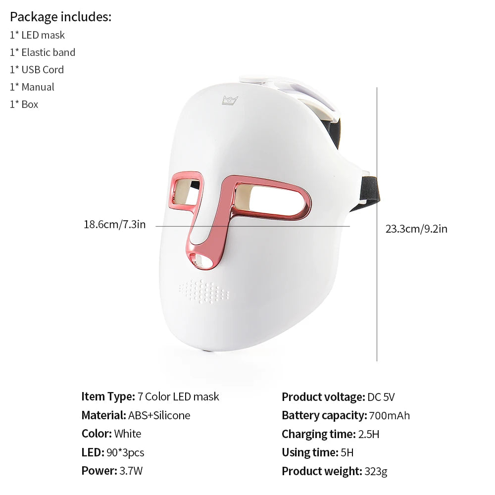 LumiGlow™ 7-Color LED Mask – Rejuvenate & Firm Your Skin Naturally