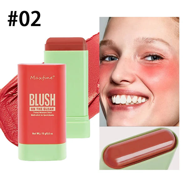 Radiant Flush Multi-Stick - Blush, Balm & Lip Glow | Natural Dewy Cheek Tint
