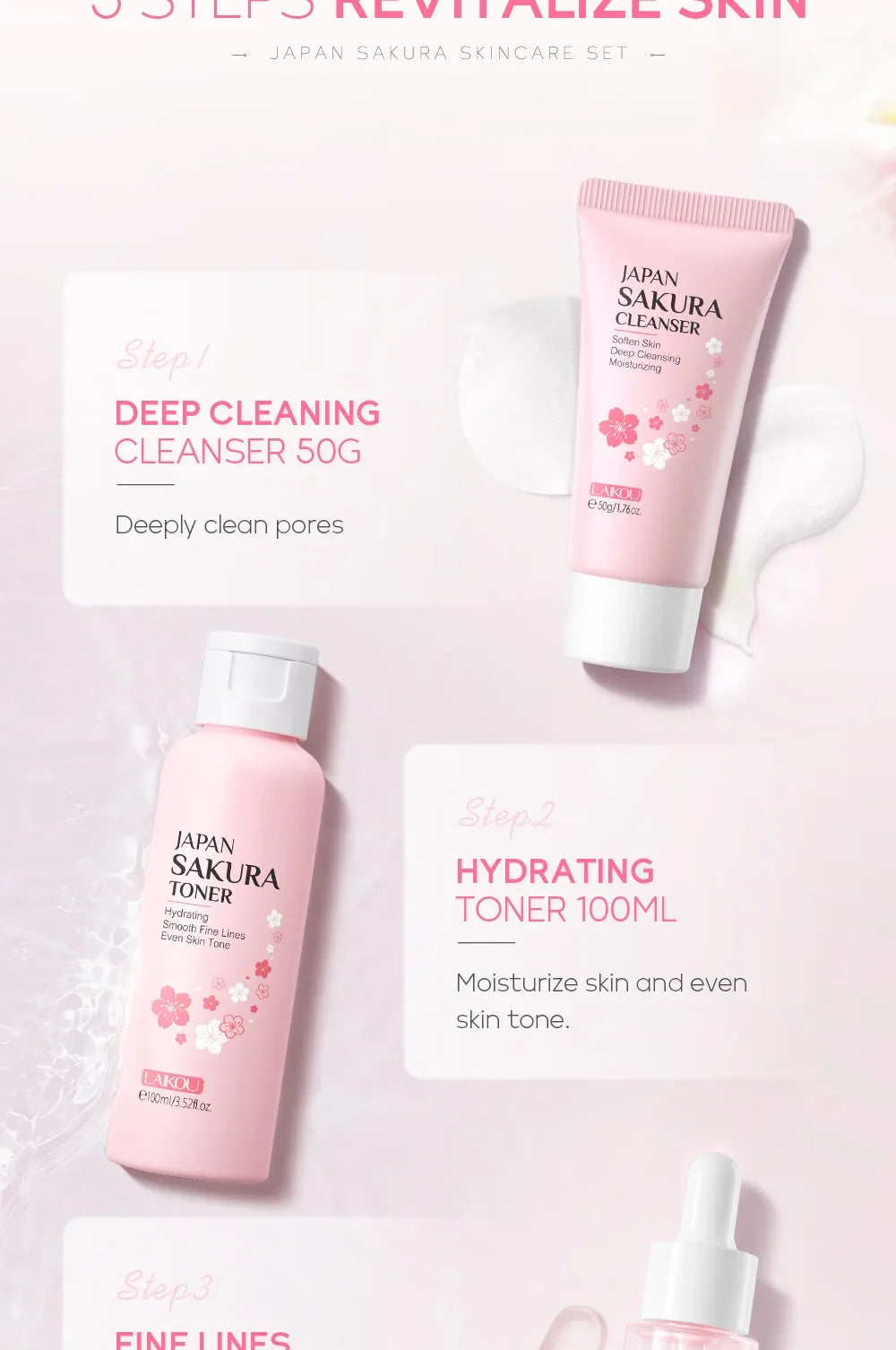 Eterna Bloom Ritual - 5-Piece Sakura Skincare Colletion