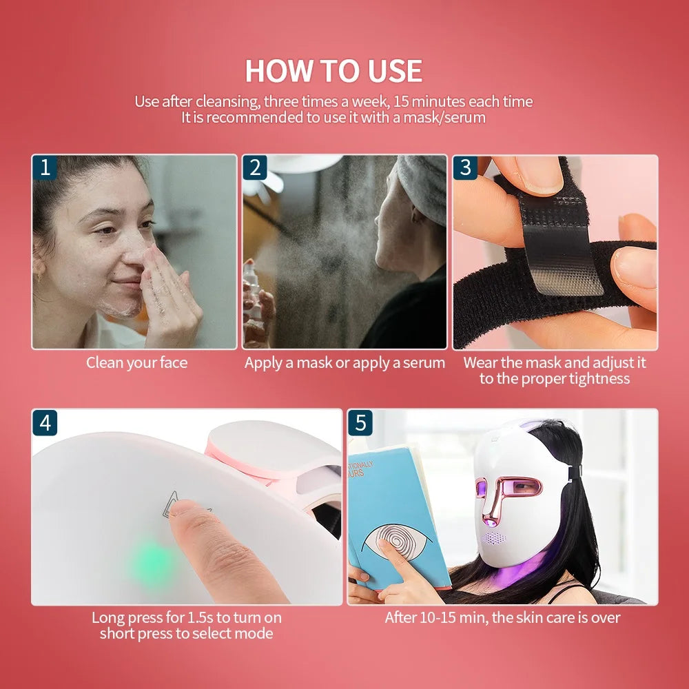 LumiGlow™ 7-Color LED Mask – Rejuvenate & Firm Your Skin Naturally