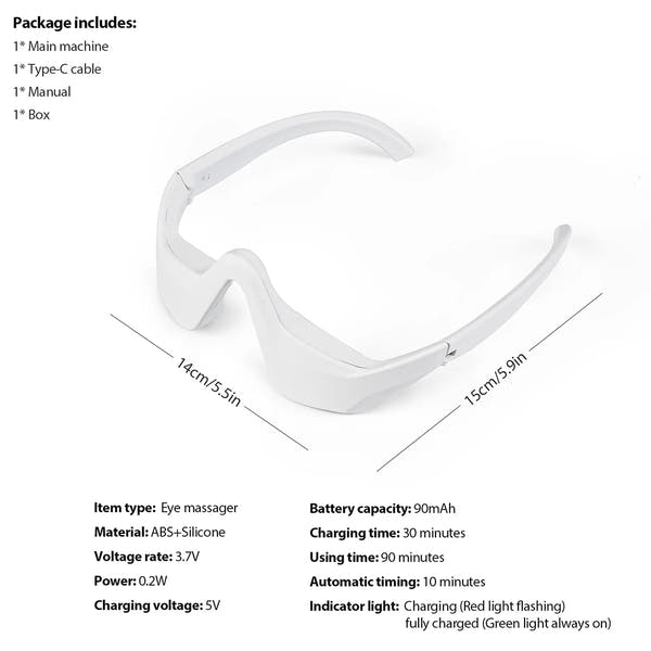 AURA Eye Therapy Device – Red Light & EMS for Dark Circles and Fine Lines