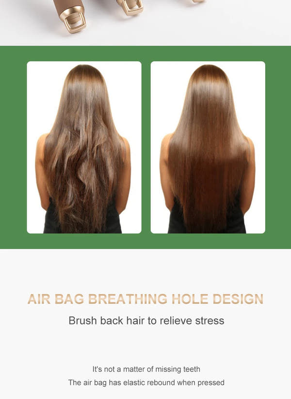 CALIYI Hair Massage Brush – Anti-Static Air Cushion Comb for Detangling & Smooth Styling