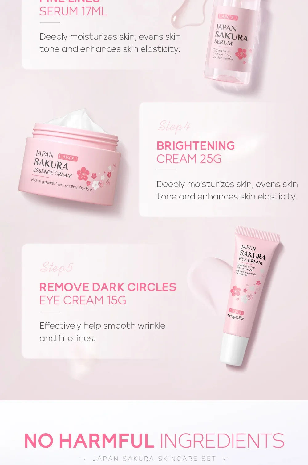 Eterna Bloom Ritual - 5-Piece Sakura Skincare Colletion