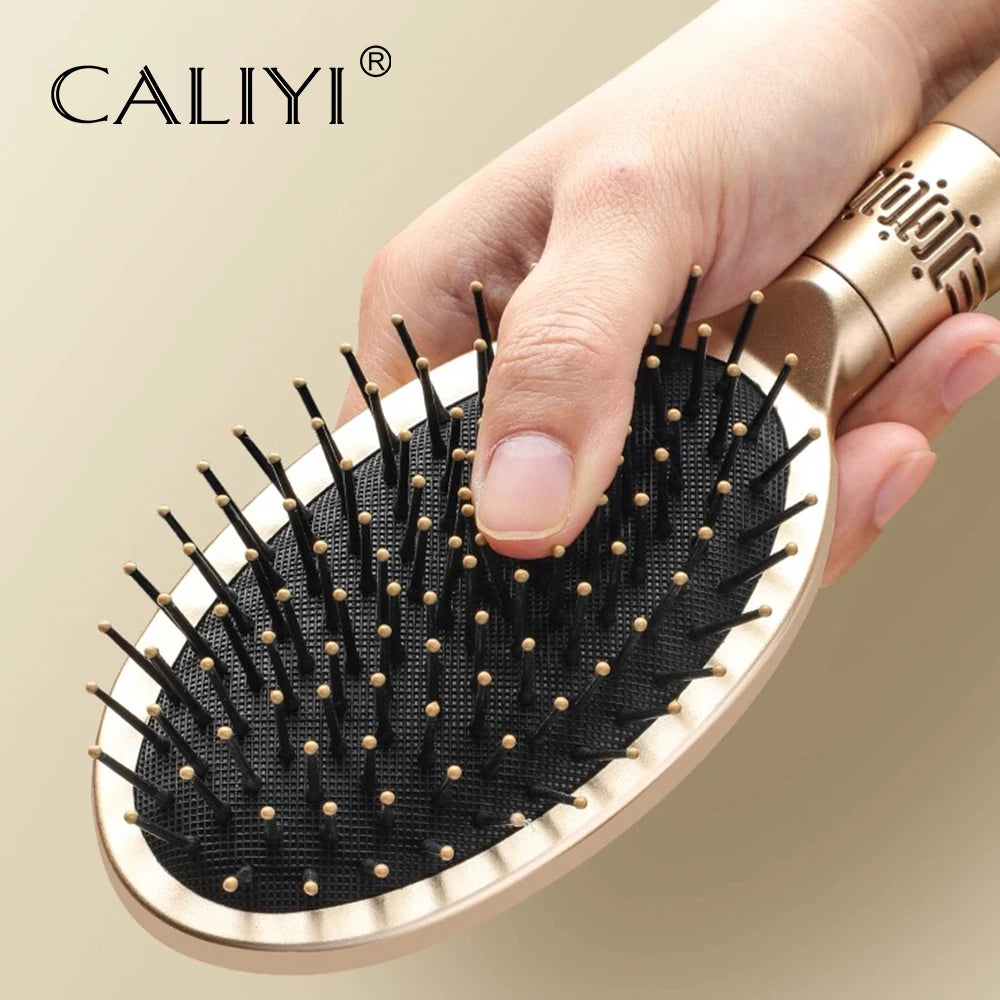 CALIYI Hair Massage Brush – Anti-Static Air Cushion Comb for Detangling & Smooth Styling