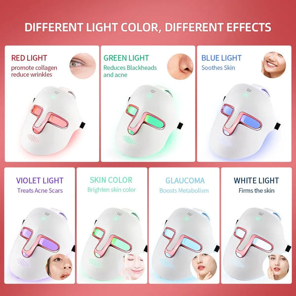 LumiGlow™ 7-Color LED Mask – Rejuvenate & Firm Your Skin Naturally