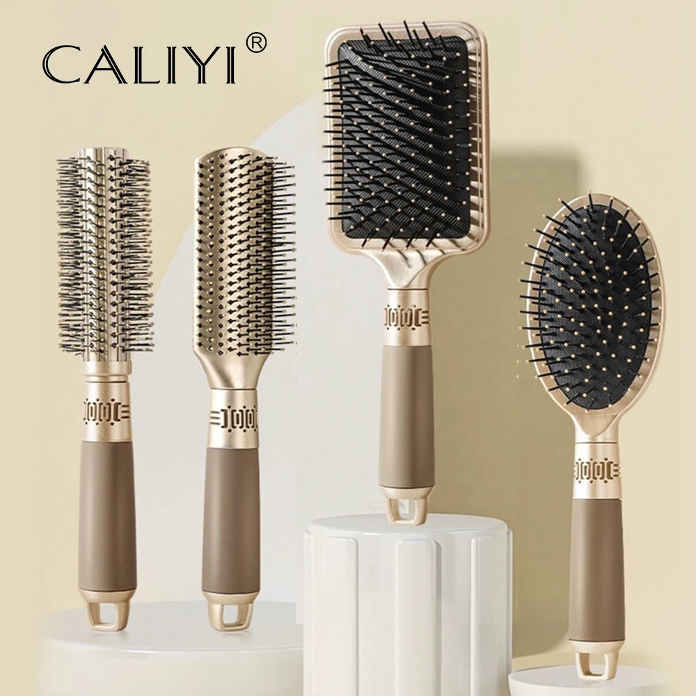 CALIYI Hair Massage Brush – Anti-Static Air Cushion Comb for Detangling & Smooth Styling