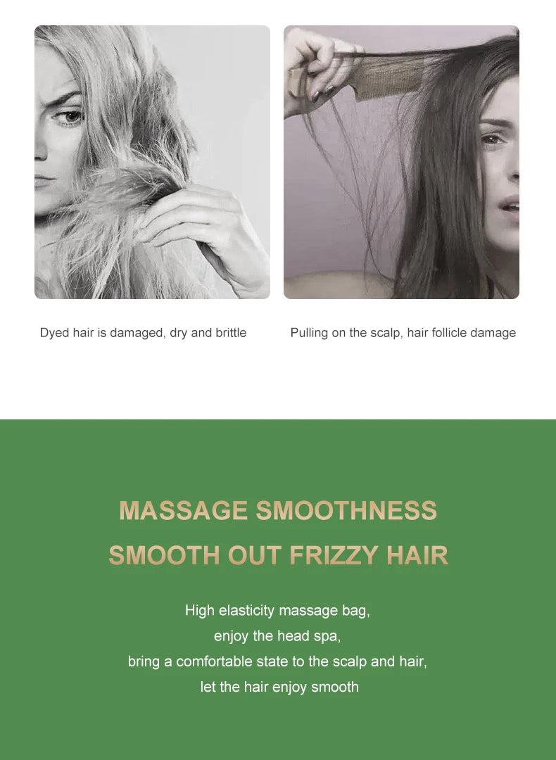 CALIYI Hair Massage Brush – Anti-Static Air Cushion Comb for Detangling & Smooth Styling