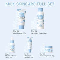 LAIKOU™ Milk Glow Set – Deep Hydration & Brightening Facial Kit
