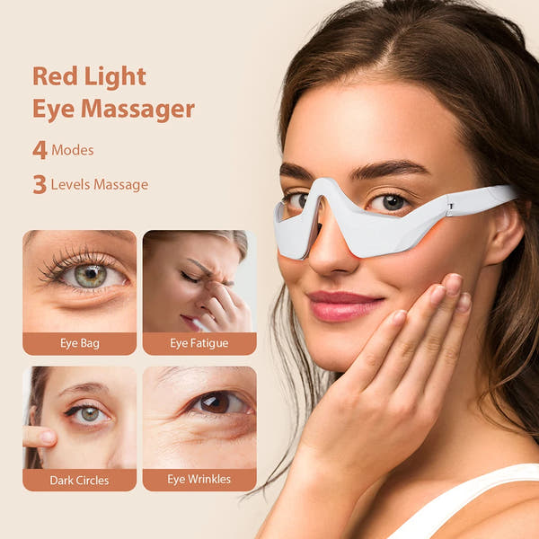 AURA Eye Therapy Device – Red Light & EMS for Dark Circles and Fine Lines