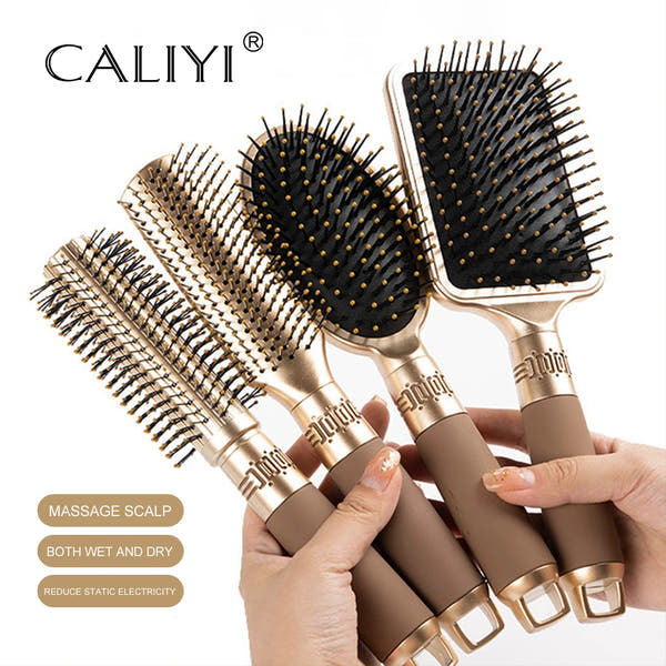 CALIYI Hair Massage Brush – Anti-Static Air Cushion Comb for Detangling & Smooth Styling
