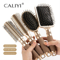 CALIYI Hair Massage Brush – Anti-Static Air Cushion Comb for Detangling & Smooth Styling
